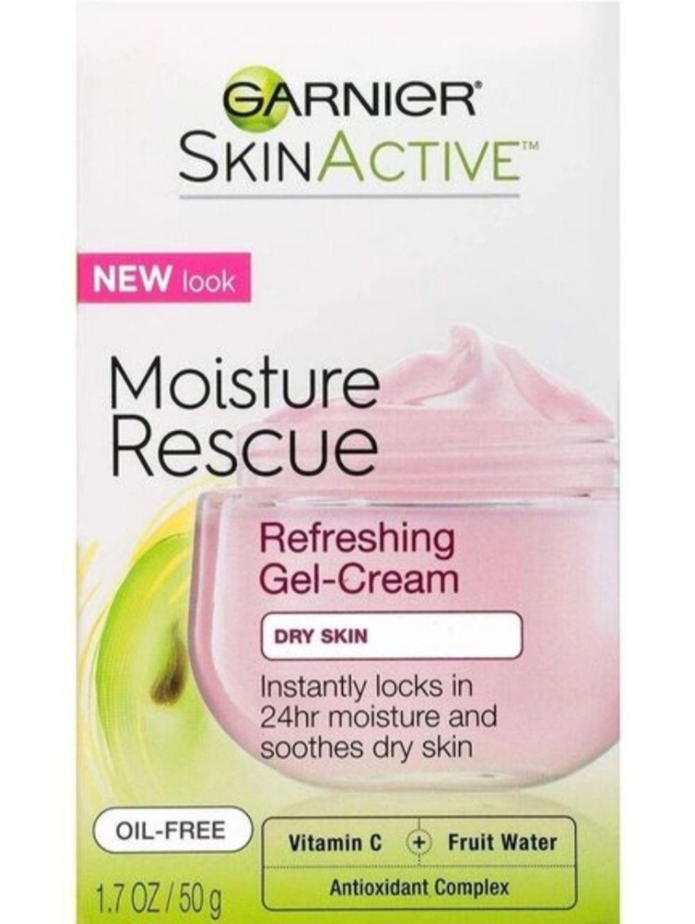 Garnier SkinActive Moisture Rescue Refreshing Gel-Cream Dry Skin NEW